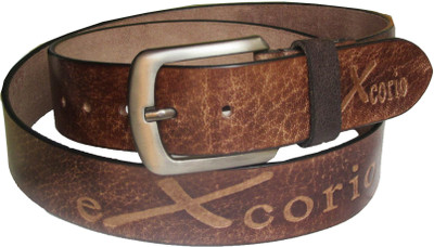 eXcorio Men Casual Brown Genuine Leather Belt