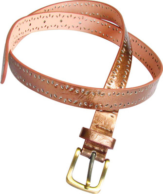 Jewelz Girls Casual Brown Texas Leatherite Belt