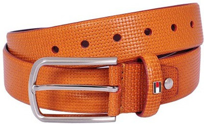 Tommy Hilfiger Men Casual Tan Genuine Leather Belt