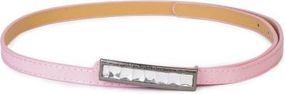 Buckle Up Women Pink Artificial Leather Belt