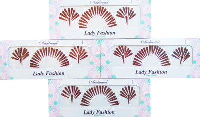 Lady Fashion Ashirwaad Tilaks 0303201701 Forehead Maroon Bindis(Stick on)