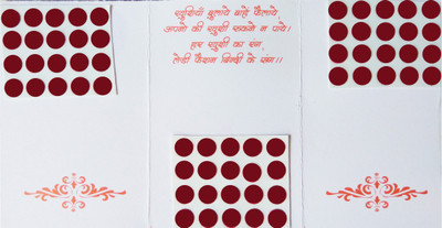 Lady Fashion Sticker Kumkum 221020160101 Forehead Maroon Bindis(Plain)