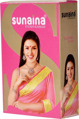 Sunaina Sticker Kumkum B-8 Forehead Black Bindis(Fancy Design)