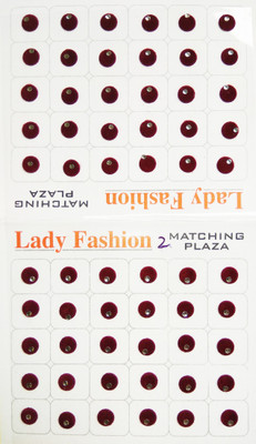 Lady Fashion Matching Plaza 1111201608 Forehead Maroon Bindis(Stick on)
