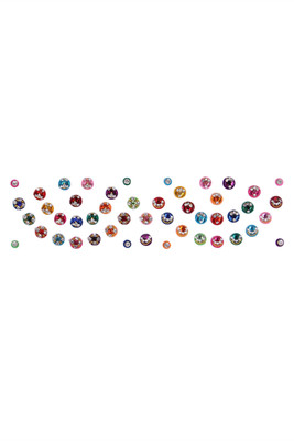 Instabuyz PRECIOUS STONES FOREHEAD Multicolor Bindis(Fancy Design)