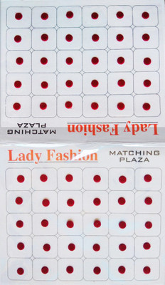Lady Fashion Matching Plaza 1901201602 Forehead Maroon Bindis(Stick On)