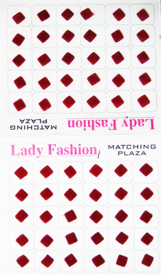 Lady Fashion Matching Plaza 1111201620 Forehead Maroon Bindis(Stick on)