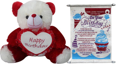 Saugat Traders Birthday Gift - Happy Birthday Teddy With Birthday Scroll Card(Set of 2)
Saugat Traders Birthday Gift - Happy Birthday Teddy With Birthday Scroll Card(Set of 2)