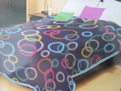 Bombay Dyeing Geometric Single Blanket(Polyester, Blue)