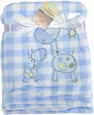 Babysid Collections Checkered Comforter(Microfiber, Blue