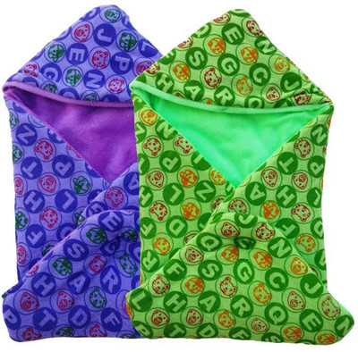 Brandonn Polka Hooded Baby Blanket(Microfiber, Green