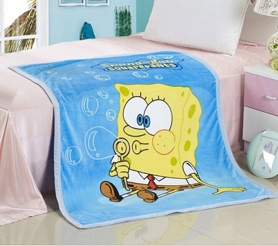 Baby Grow Printed Throw(Microfiber, Blue