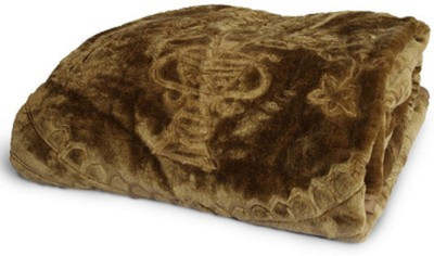 Tiptop Floral Blanket(Microfiber, Brown