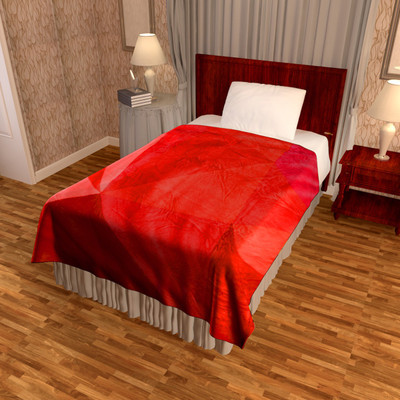 Bombay Dyeing Printed Single Blanket(Microfiber, Red)