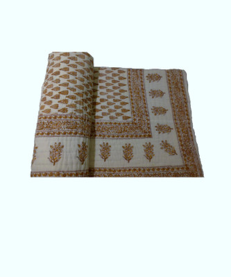 Urvashi Paisley  Comforter(Microfiber, Brown And White 
Urvashi Paisley  Comforter(Microfiber, Brown And White