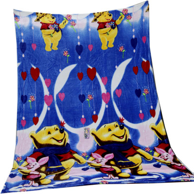 Tima Cartoon AC Blanket(Polyester, Blue