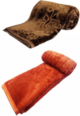 YNA Plain Mink Blanket(Microfiber, Black