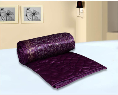 Chelsi Printed Comforter(Microfiber, Purple
