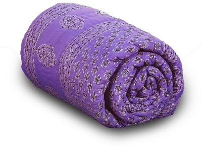 Sellstra Floral Comforter(Cotton, Purple