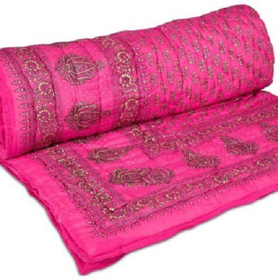 Agarwal Fashion Floral Comforter(Cotton, Pink