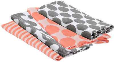 Bacati Polka Blanket(Microfiber, Grey