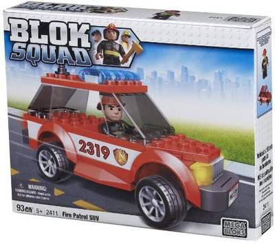 Mega Bloks Squad Fire Patrol Suv(Red)