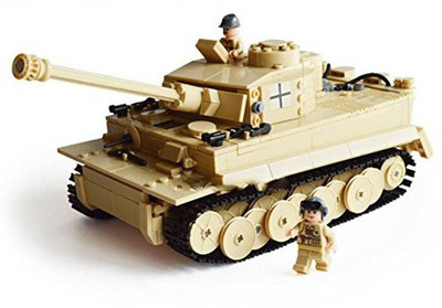 KAZI Blocks Kazi Building Century Military Tiger Tank Heer 82011 995Pcs(Brown)
