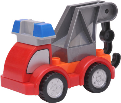 Happy Kidz Happy kids PULL AND PUSH BLOCK CONSTRUCTION TANK(Red)