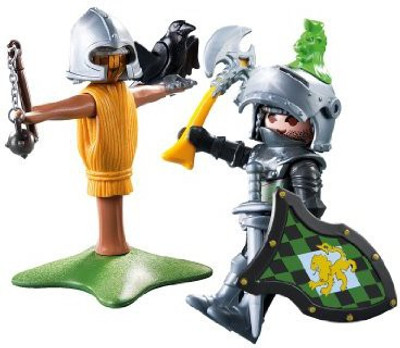 Playmobil Lion Knight With Training Dummy(Multicolor)