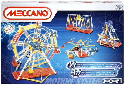 Meccano Special Edition Ferris Wheel Set With Motor(Yellow, Orange)