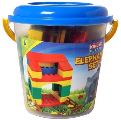 Peacock Kinder Blocks Elephant Set Block Game(Multicolor)