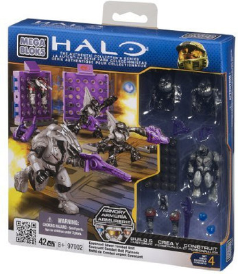 Mega Bloks Halo Covenant Silver Combat Unit(Purple)