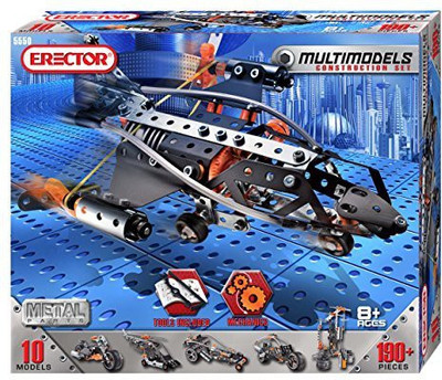 Erector Multi Model 10 Model Set - 190 Pieces(Multicolor)
Erector Multi Model 10 Model Set - 190 Pieces(Multicolor)
