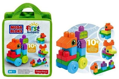 Fisher-Price 20 Pcs. Mega Blocks First Builders(Green)