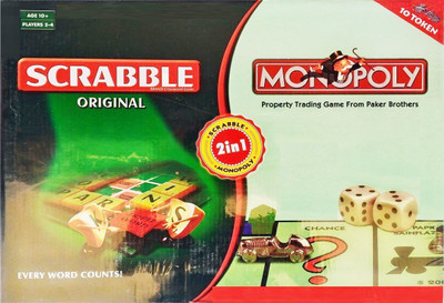 Krypton Scrabble & Monopoly 2 in 1 Master Mind Gaming Board Game
