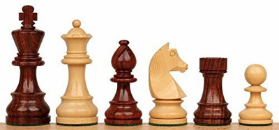 The Chess Store German Knight Staunton Chess Set In Rosewood & Boxwood Board Game
