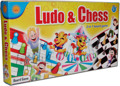 Sun Enterprises Ludo And Chess 2 In 1 Board Game