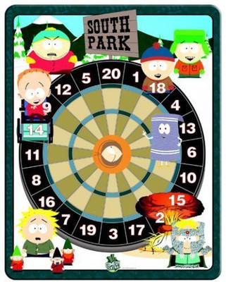 Rix Products South Park Magnetic Dart Board Game