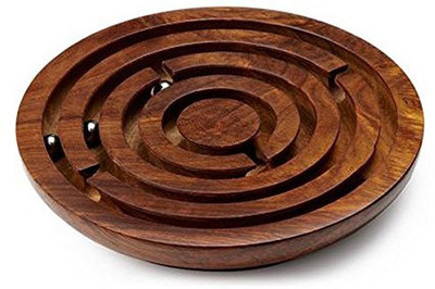 Kartique Hand Made Round Labyrinth Maze Wooden Toys Brain Teaser Puzzle Game Board Game
Kartique Hand Made Round Labyrinth Maze Wooden Toys Brain Teaser Puzzle Game Board Game