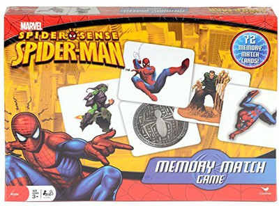 Cardinal Memory Match Spiderman Board Game