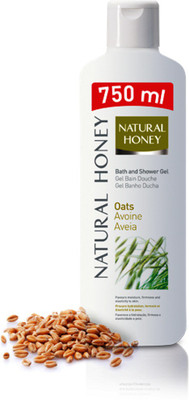 Natural Honey Bath Gel Oats 750ml(750 ml)