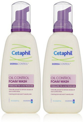 Cetaphil Dermacontrol Foam Wash, 8 Fluid Ounce (Pack of 2)(224 g)