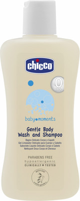 Chicco Baby Moments Gentle Body Wash and Shampoo(200 ml)