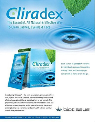 Cliradex Natural Eyelid, Eyelash, and Facial Cleansing Towelettes, Box of 24(250 g, Pack of 24)
Cliradex Natural Eyelid, Eyelash, and Facial Cleansing Towelettes, Box of 24(250 g, Pack of 24)