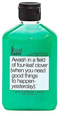 Not Soap, Radio Green Tea White Tea & Clover Awash In A Field Of FourLeaf Clover(408 ml)
Not Soap, Radio Green Tea White Tea & Clover Awash In A Field Of FourLeaf Clover(408 ml)