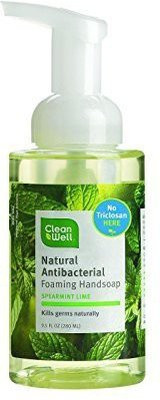 Cleanwell FOAM HAND WASH,SPRMNT LIM, 9.5 FZ, EA-1(266 g)