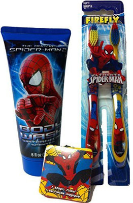 Marvel Ultimate Spiderman Bath, Shower And Dental Bundle-3 Items Body Wash, Toothbrush And Wash Cloth(177.42 ml)
Marvel Ultimate Spiderman Bath, Shower And Dental Bundle-3 Items Body Wash, Toothbrush And Wash Cloth(177.42 ml)