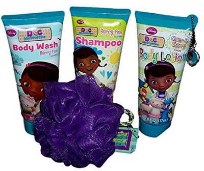 Varies Doc Mcstuffins Bath Bundle Shampoo Body Lotion Body Wash Sponge(177 ml, Pack of 4)