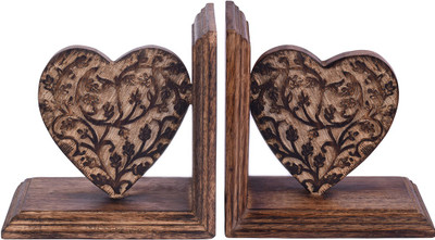 Store Indya Wooden Book End(Brown)