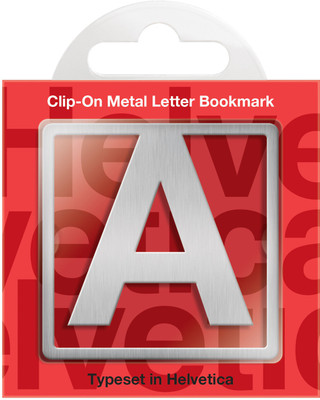 If by Chitra Helvetica Letter - A Metal Clip Bookmark(Funky, Silver)